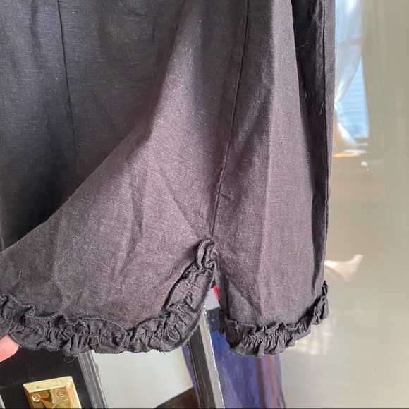 UO Wren Linen Ruffle Mini Dress - Picture 7 of 8